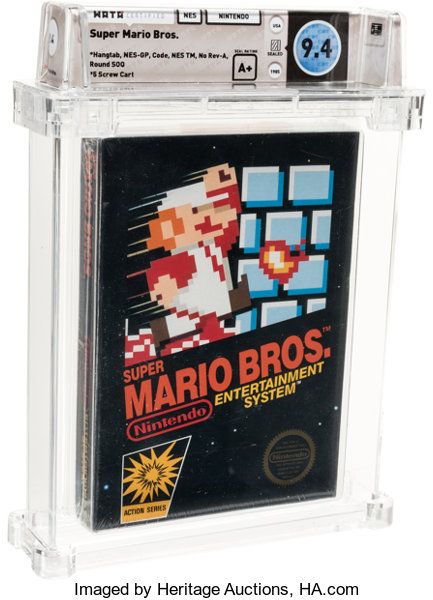 Sealed Copy of Super Mario Bros. Sells for $114,000